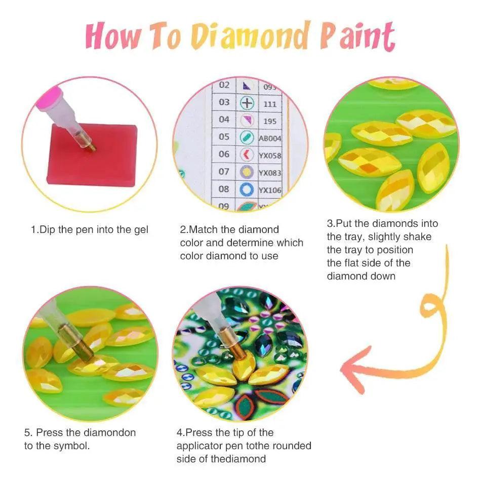  GATYZTORY 5D Special Shape Diamond Painting Kit for Women - Rhinestone Cross Stitch Home Decor -  ToylandEU™