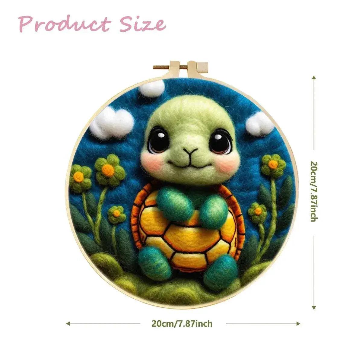  GATYZTORY DIY Wool Painting Kit With Frame Felting Needles Handmade Picture Kit Hot Air Balloon For Home Decors Crafts Gift ﻿ -  ToylandEU™