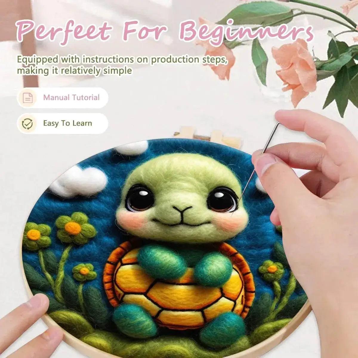  GATYZTORY DIY Wool Painting Kit With Frame Felting Needles Handmade Picture Kit Hot Air Balloon For Home Decors Crafts Gift ﻿ -  ToylandEU™