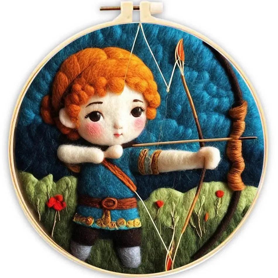  GATYZTORY DIY Wool Painting Kit With Frame Felting Needles Handmade Picture Kit Hot Air Balloon For Home Decors Crafts Gift ﻿ -  ToylandEU™