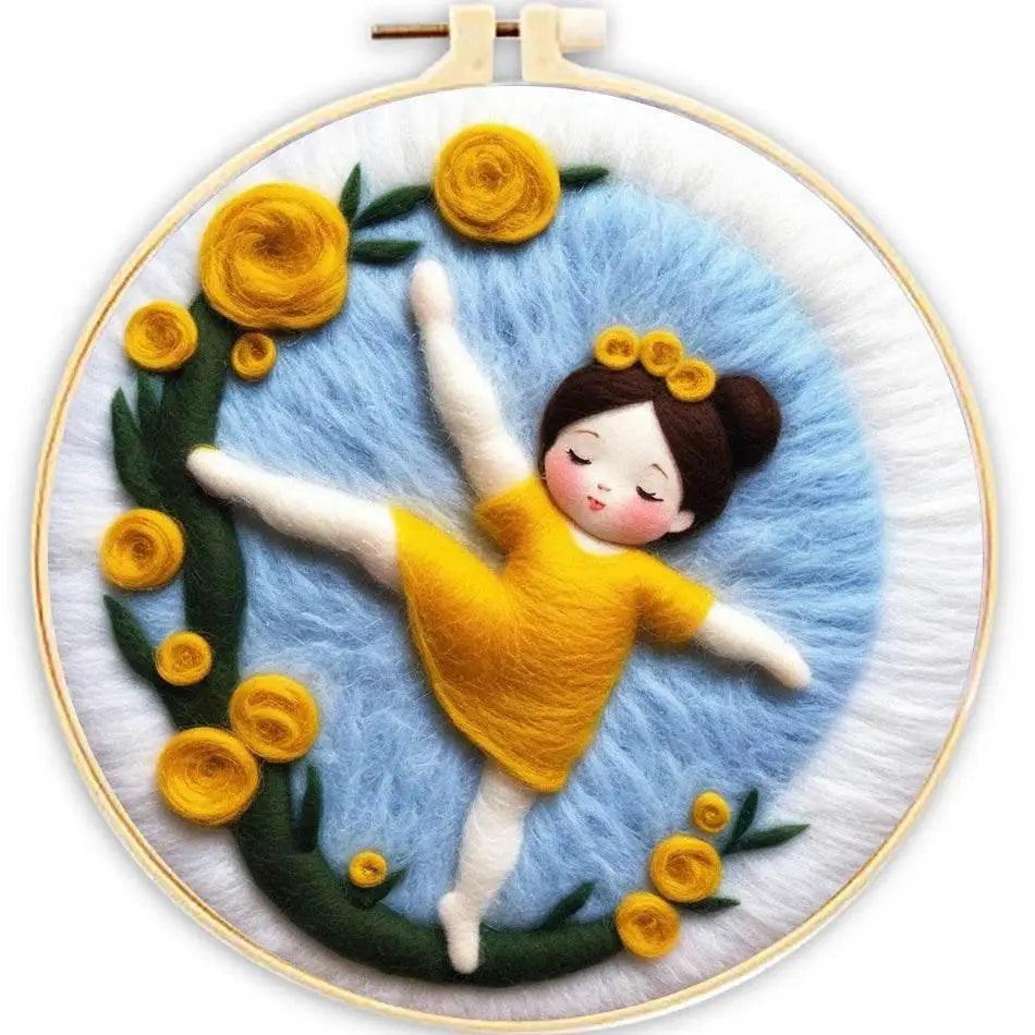  GATYZTORY DIY Wool Painting Kit With Frame Felting Needles Handmade Picture Kit Hot Air Balloon For Home Decors Crafts Gift ﻿ -  ToylandEU™