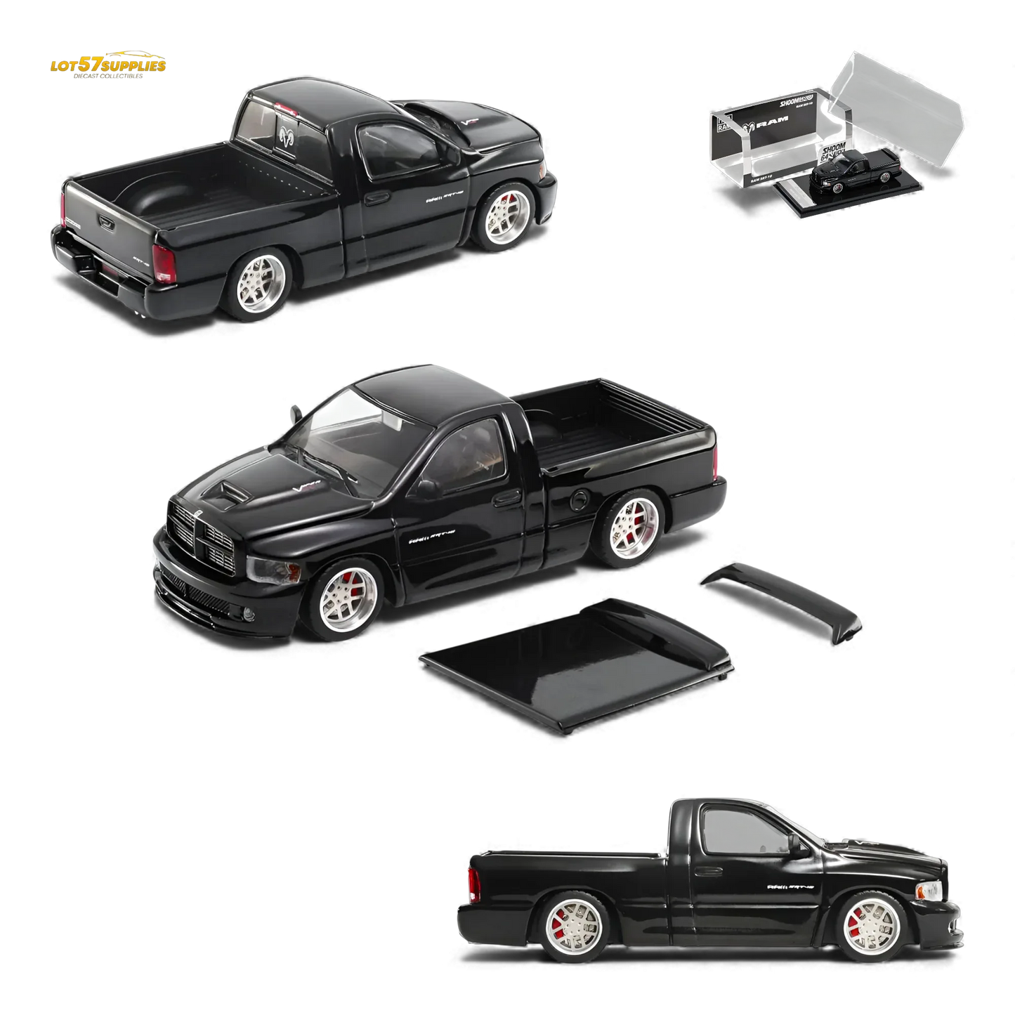 GCD Dodge RAM SRT-10 Black 1:64 - ToylandEU