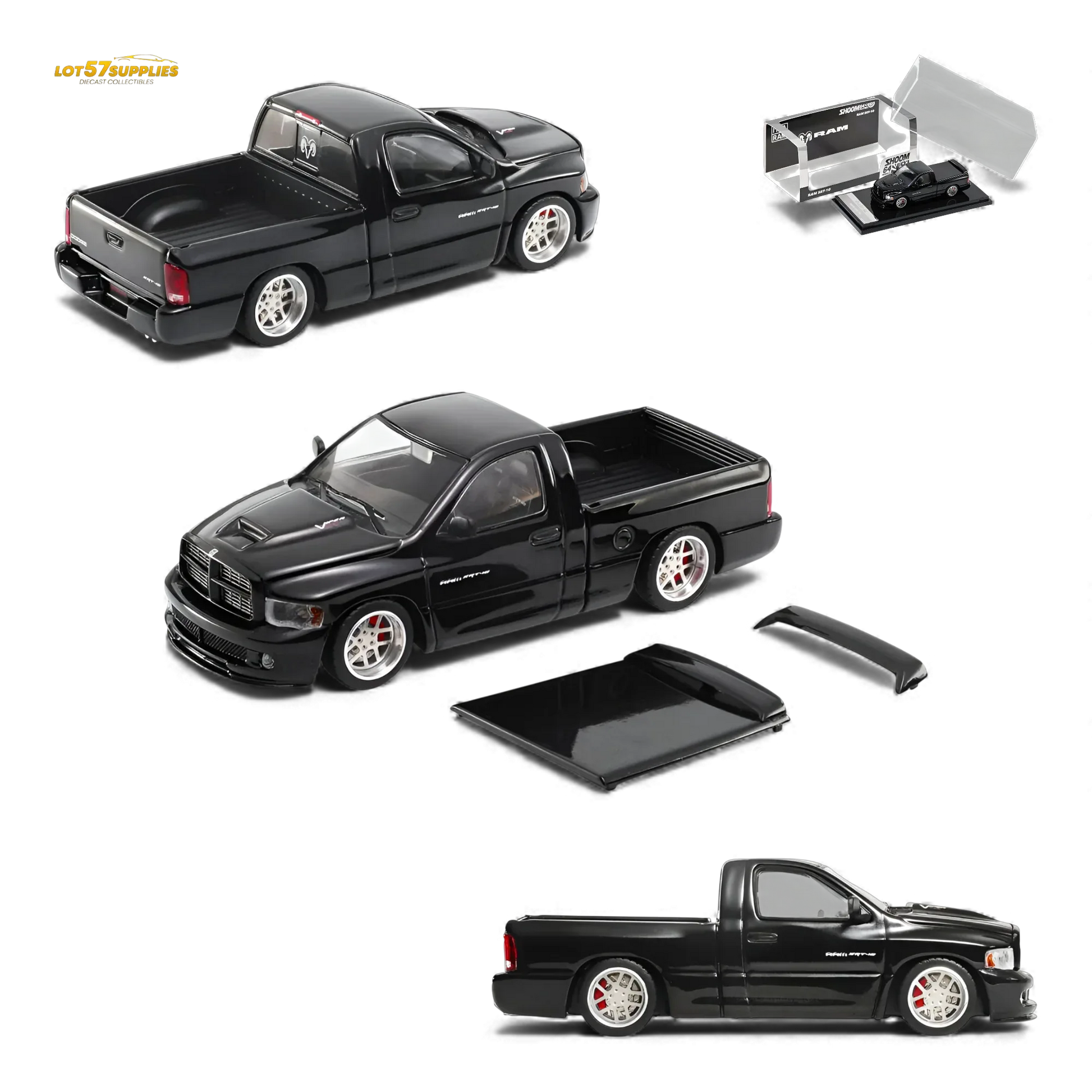 GCD Dodge RAM SRT-10 Black 1:64 - ToylandEU