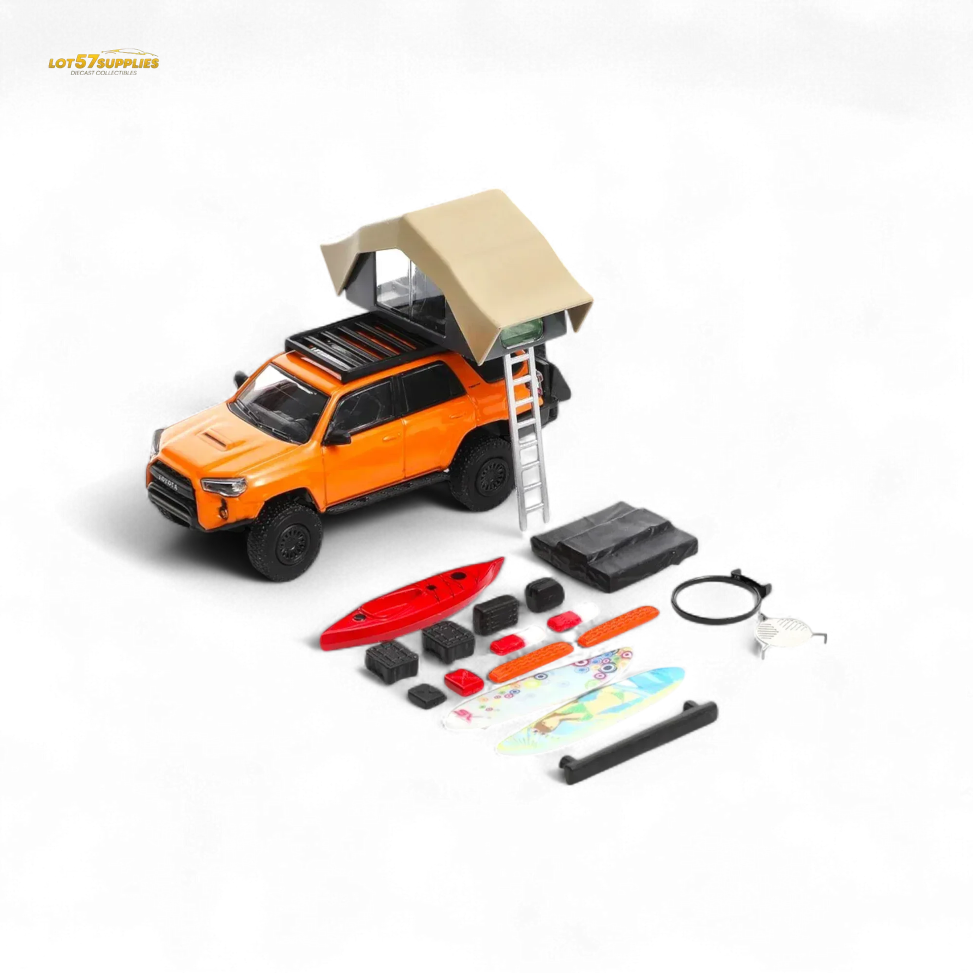GCD Toyota Super Overlord Light Modified Version 4 Runner - Orange 1:64 - ToylandEU