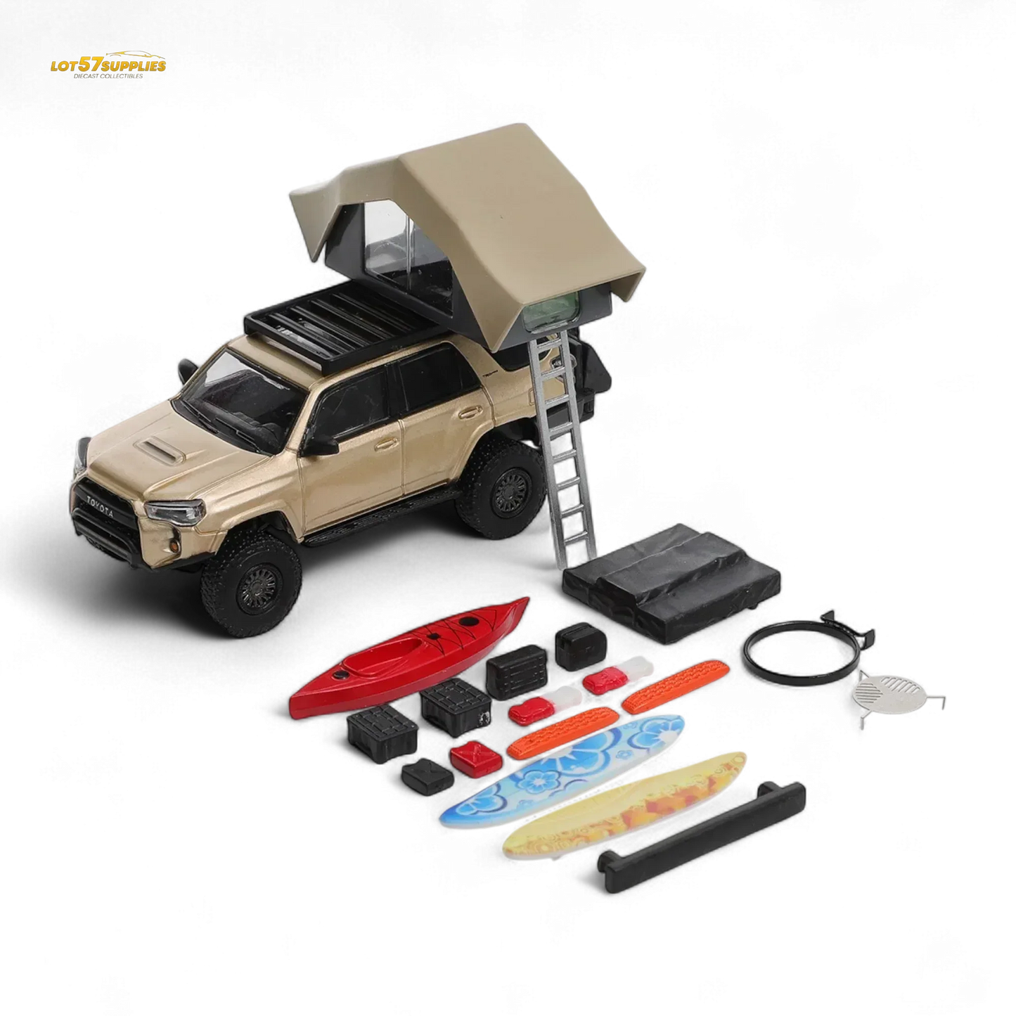 GCD Toyota Super Overlord Modified 4 RUNNER – Champagne Gold 1:64 - ToylandEU