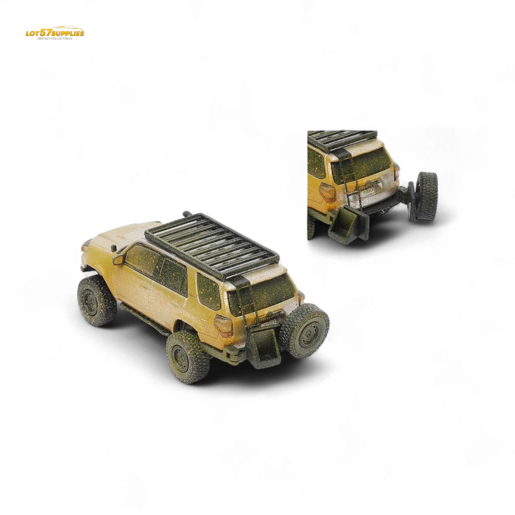 GCD Toyota Speed Master Silver Muddy 4 RUNNER – Silver Muddy 1:64 - ToylandEU