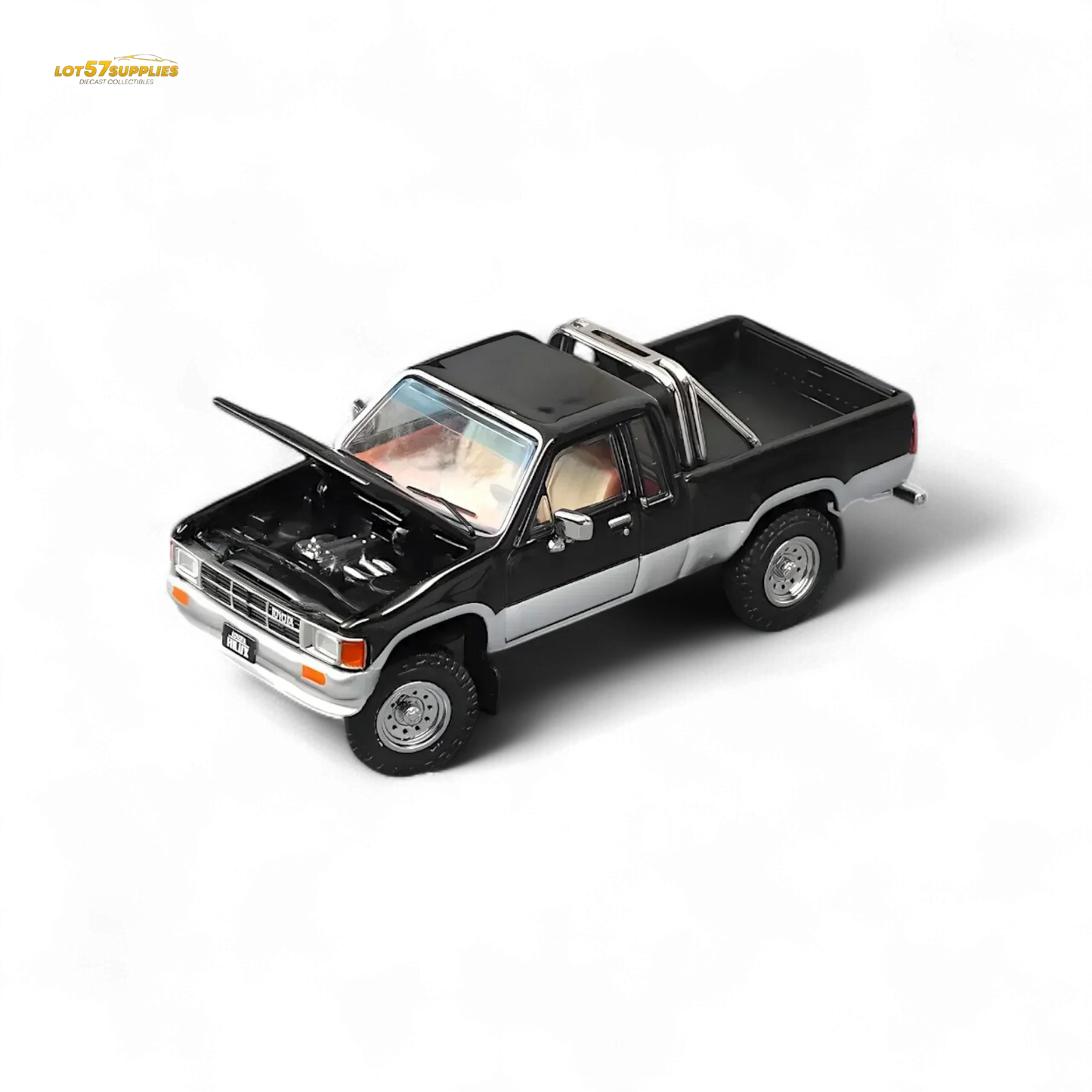 GCD Toyota Hilax SR5 in Black silver 1:64 KS-062-515 - ToylandEU