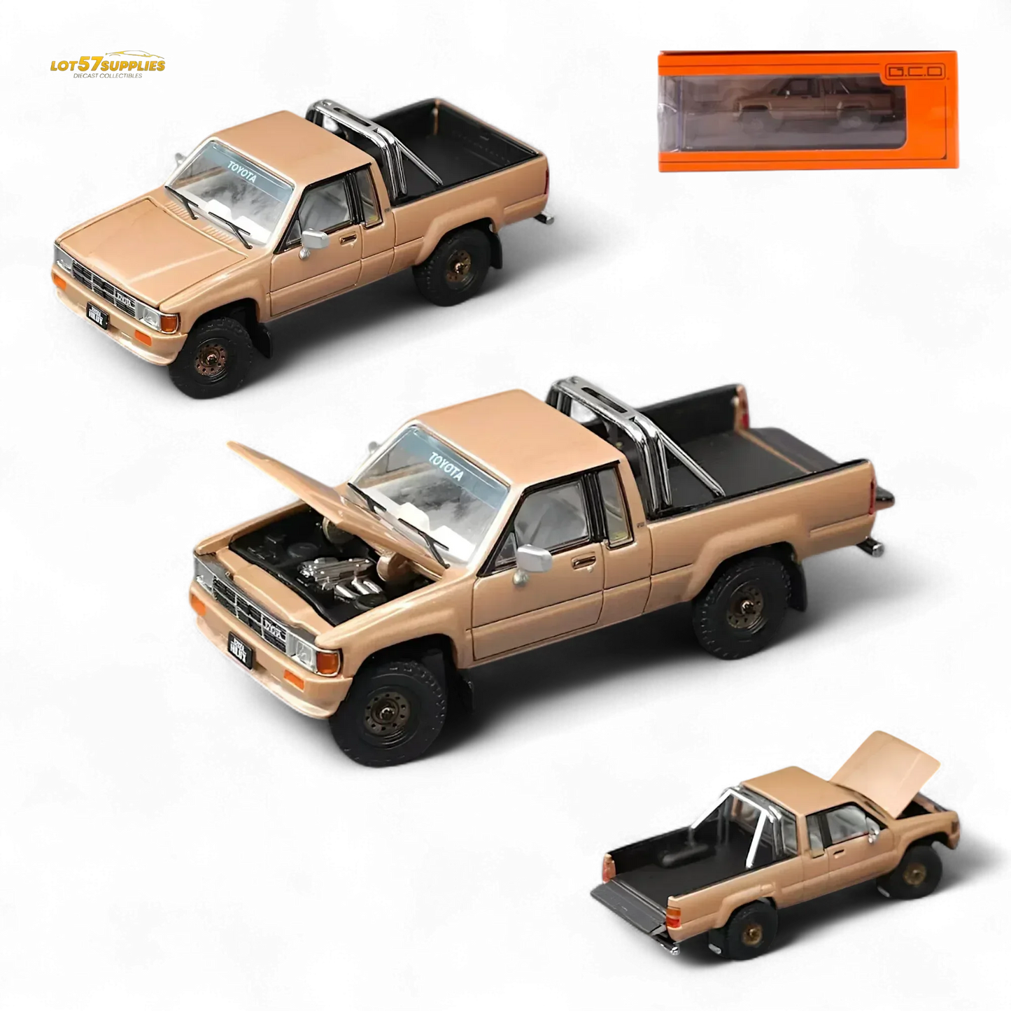 GCD Toyota Hilax SR5 in Gold 1:64 KS-062-516 - ToylandEU