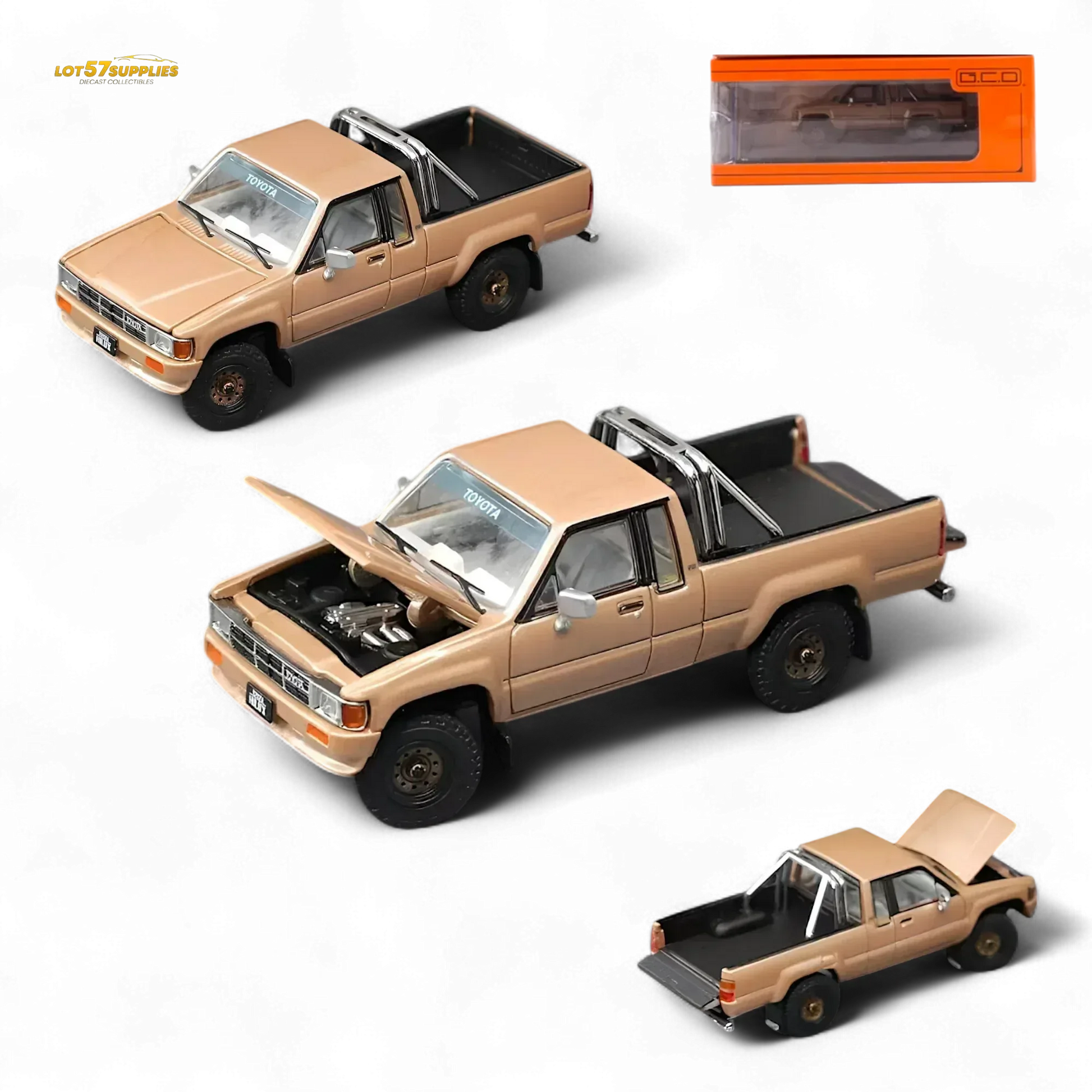 GCD Toyota Hilax SR5 in Gold 1:64 KS-062-516 - ToylandEU