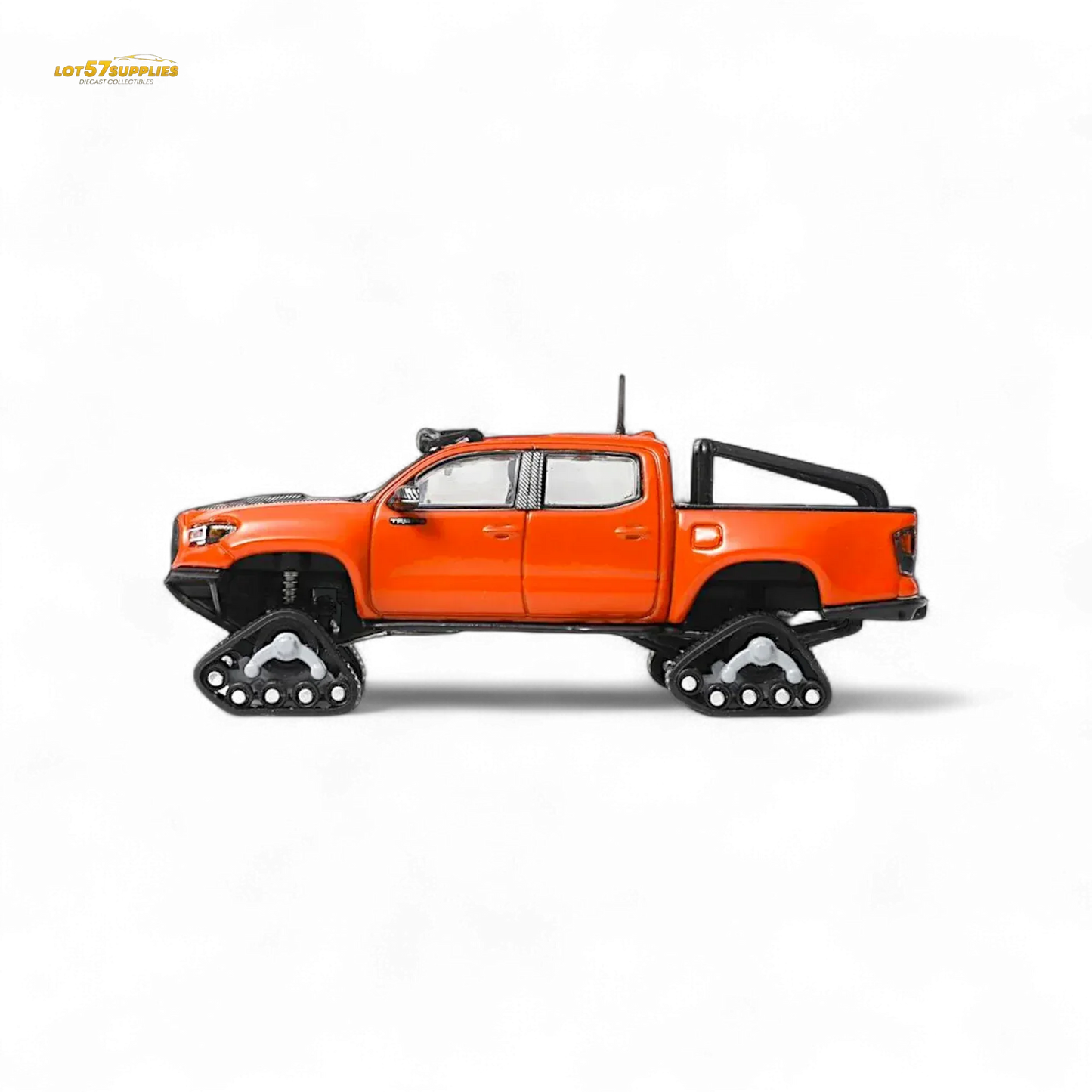 GCD Toyota TACOMA in Orange Red & 3PMSF Tires 1:64 - ToylandEU