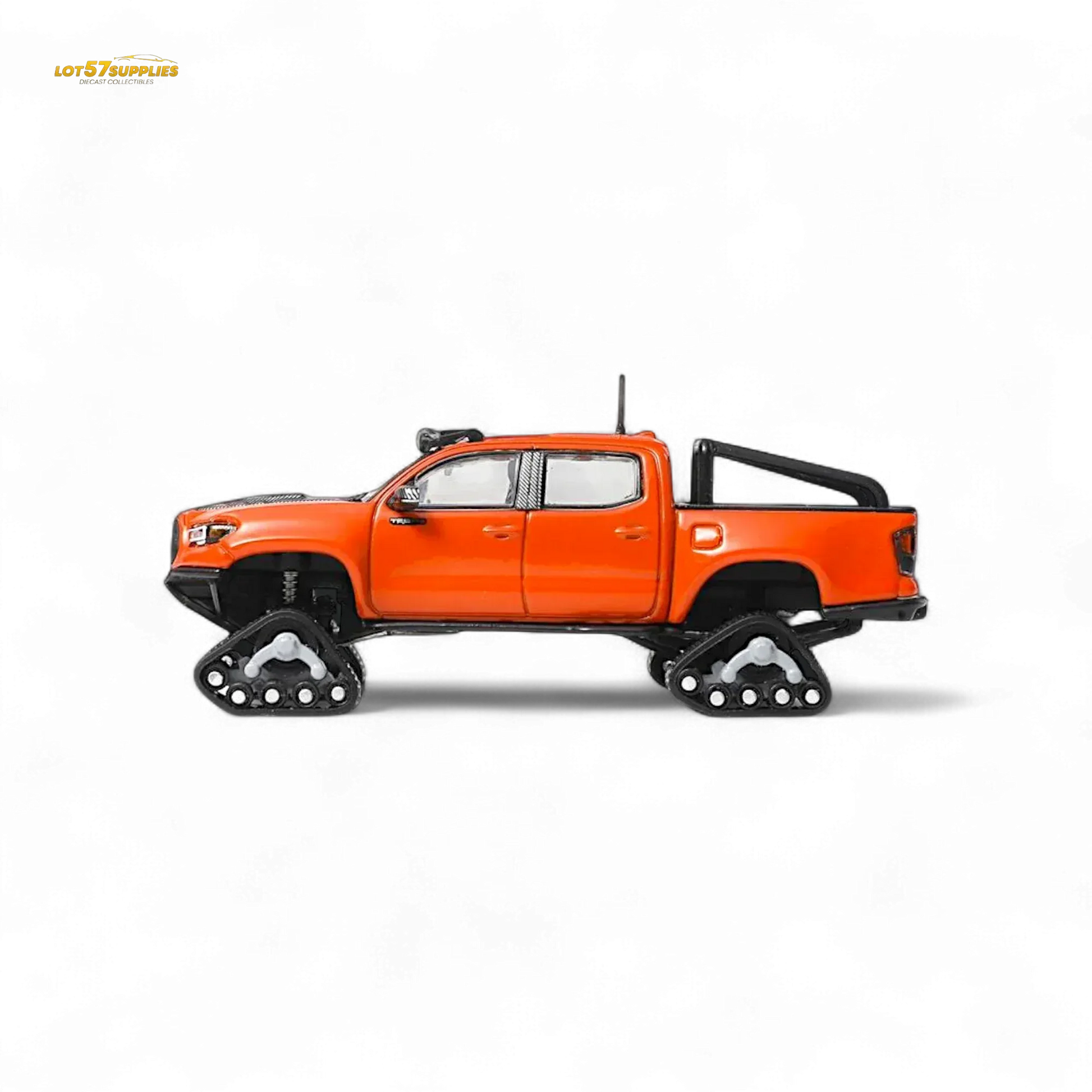 GCD Toyota TACOMA in Orange Red & 3PMSF Tires 1:64 - ToylandEU