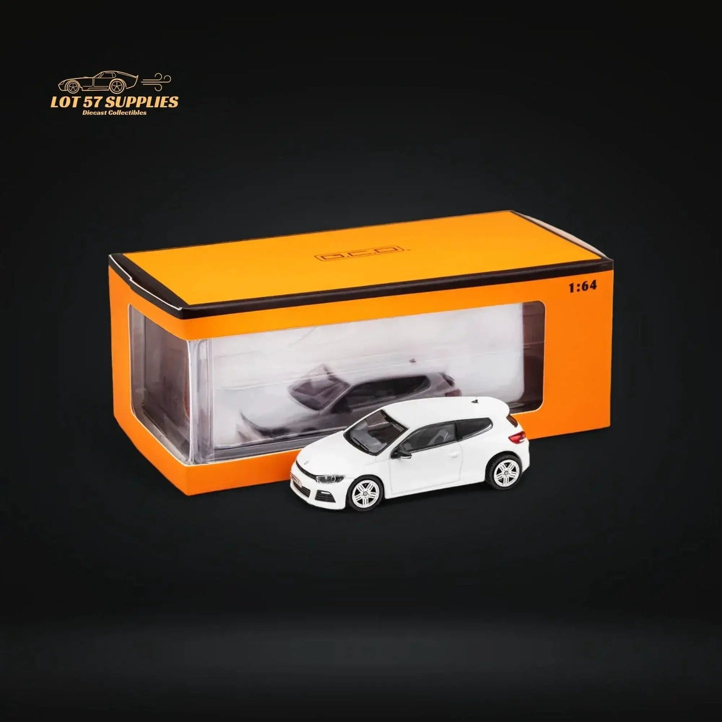 GCD Volkswagen Scirocco R in White 1:64 KS-037-266 - ToylandEU