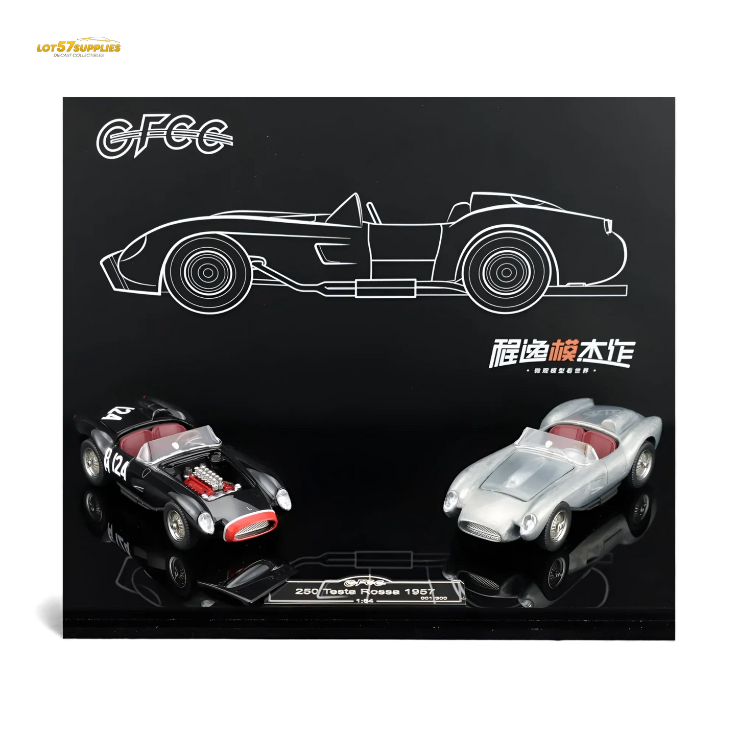 GFCC 250 Testa Rossa Black Beauty Double Car Set 1:64 - ToylandEU