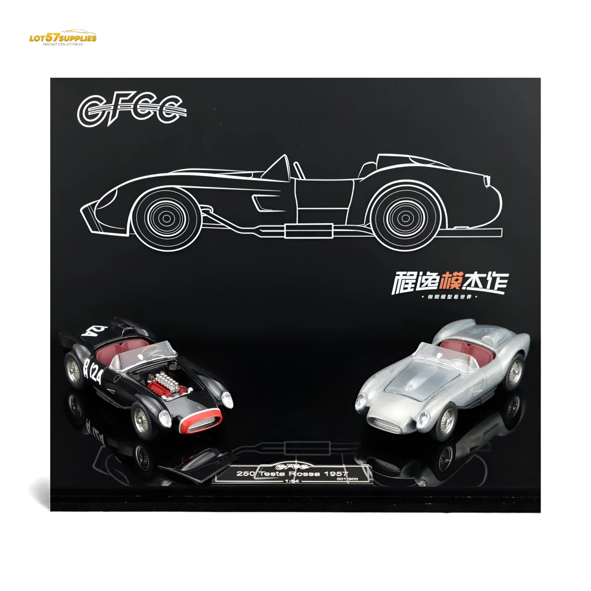 GFCC 250 Testa Rossa Black Beauty Double Car Set 1:64 - ToylandEU