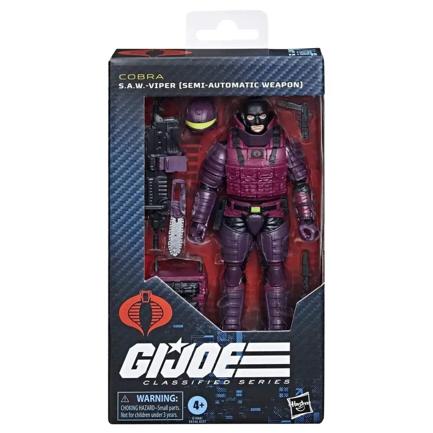 GI Joe Classified Cobra SAW Viper Action Figure With Weaponry - ToylandEU