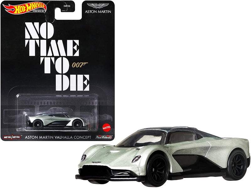 Aston Martin Valhalla Concept Light Green Metallic with Dark Green Top (James Bond 007) | Diecast Model Car | Hot Wheels | No Time to Die Series