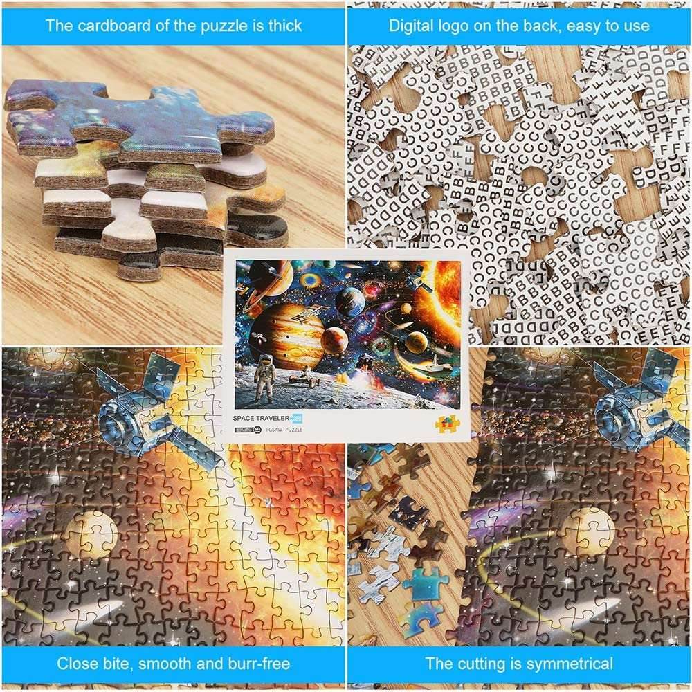 Galactic Adventure: 1000-Piece Round Space Jigsaw Puzzle for Adults - ToylandEU