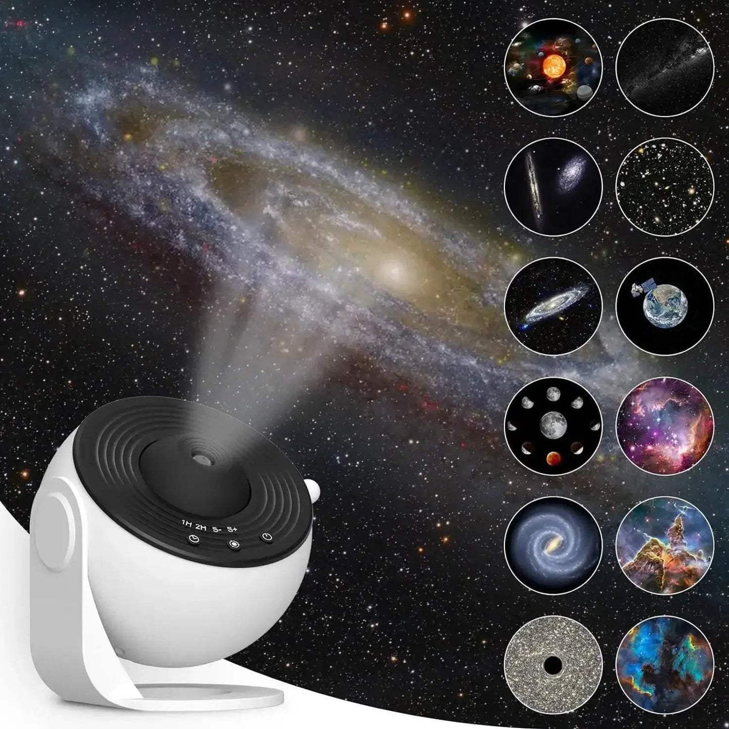 Galaxy Projector Night Light 12-In-1 Cosmic Sky Show - ToylandEU