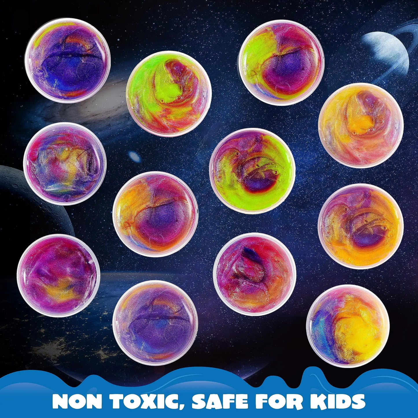 Galaxy Slime Cup Party Favors Non Sticky And Safe Fun - ToylandEU