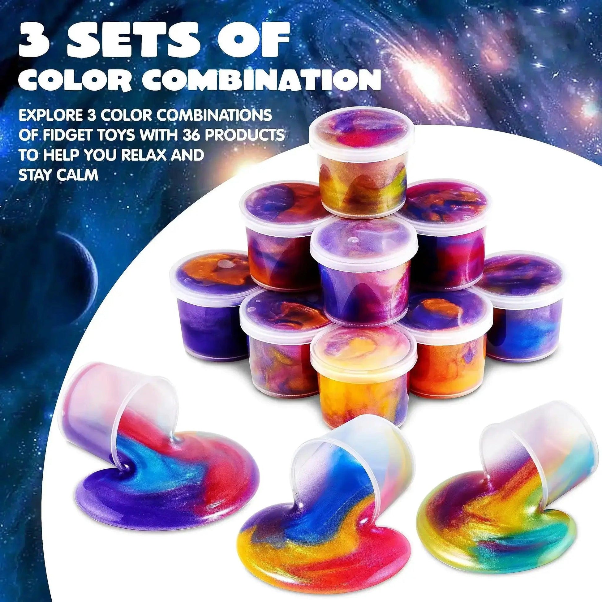  Galaxy Slime Cup Party Favors Non Sticky And Safe Fun -  ToylandEU™