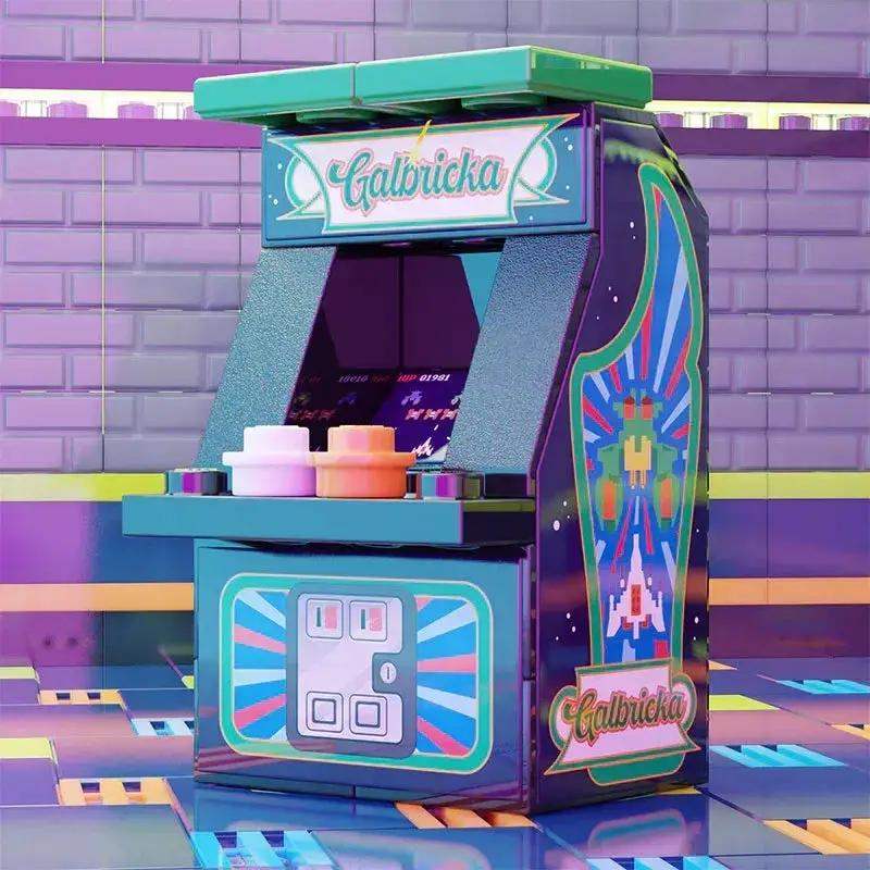 Galbricka Minifig Arcade Machine made using LEGO parts - B3 Customs - ToylandEU