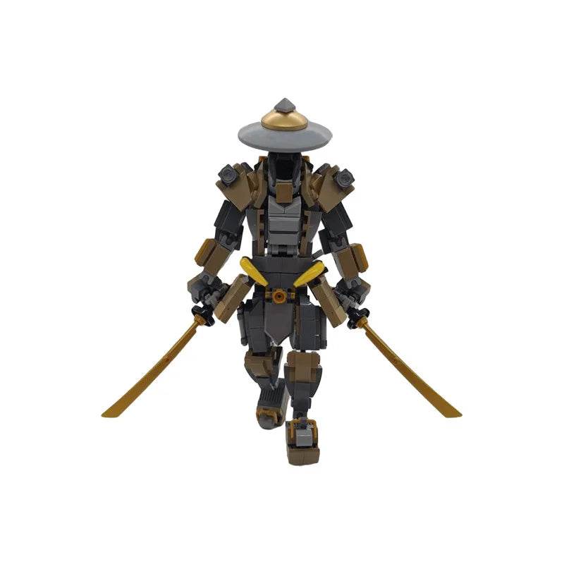 Game Swordsman Battle Mech Building Blocks MOC Black Ronin - ToylandEU
