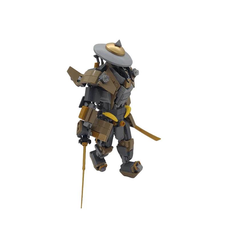 Game Swordsman Battle Mech Building Blocks MOC Black Ronin - ToylandEU