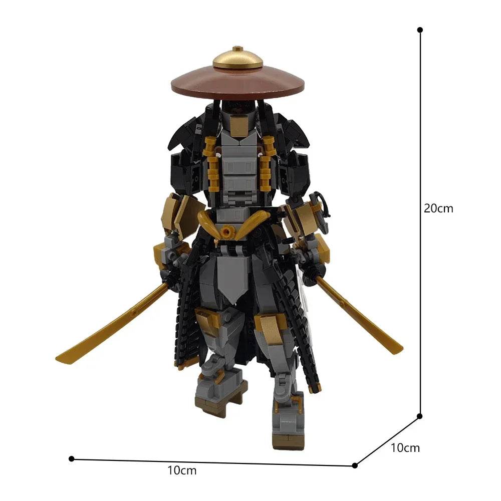 Game Swordsman Battle Mech Building Blocks MOC Black Ronin - ToylandEU