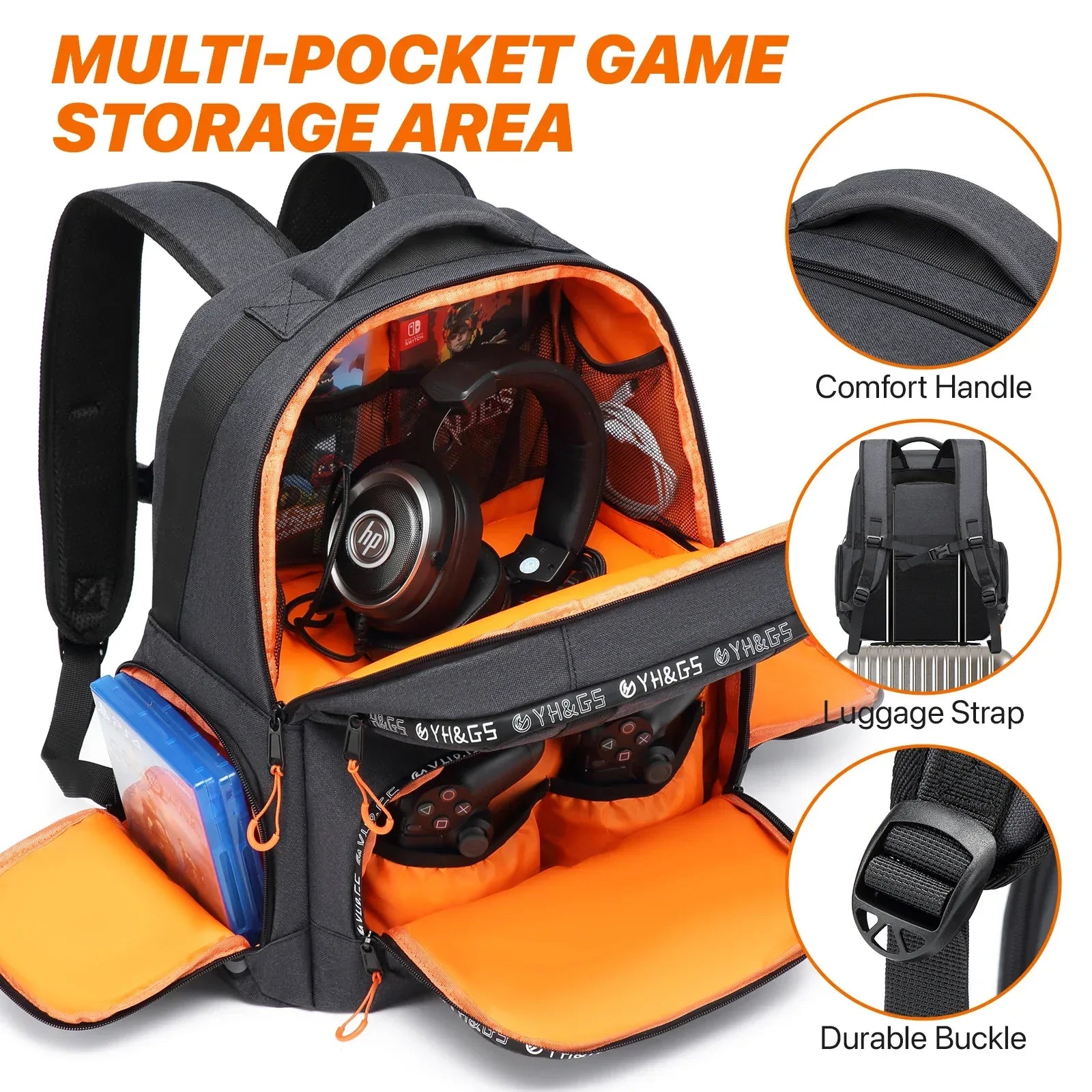 Gaming Backpack For Xbox Series X S With Console Pockets - ToylandEU