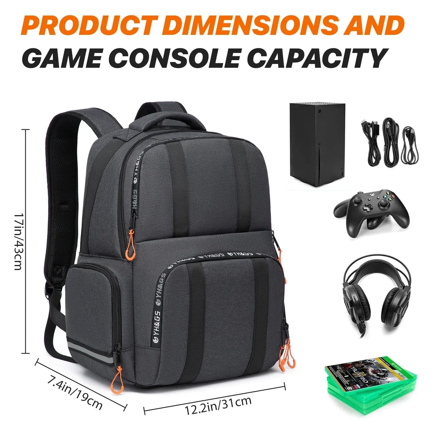 Gaming Backpack For Xbox Series X S With Console Pockets - ToylandEU