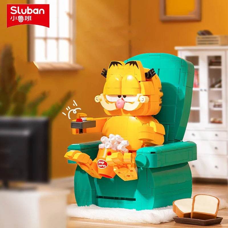 Garfield Building Blocks Sofa Set With Mini Figures Model - ToylandEU