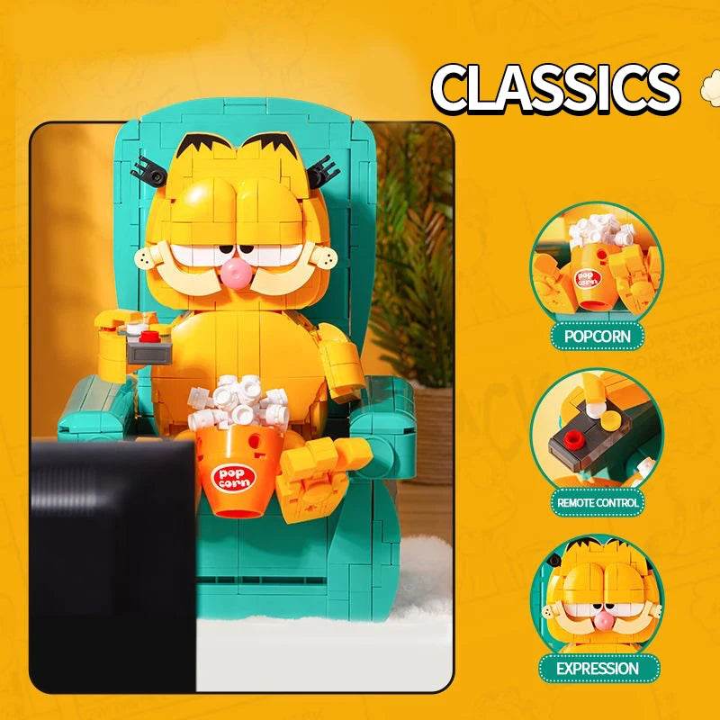 Garfield Building Blocks Sofa Set With Mini Figures Model - ToylandEU