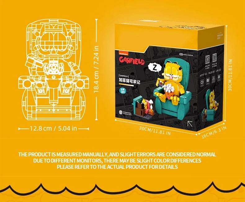 Garfield Building Blocks Sofa Set With Mini Figures Model - ToylandEU
