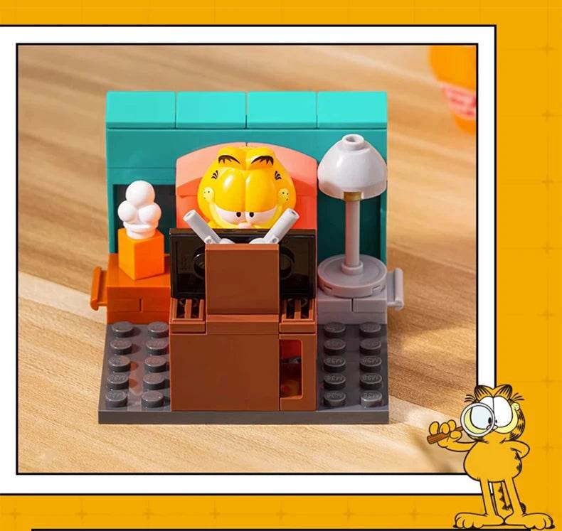 Garfield Building Blocks Sofa Set With Mini Figures Model - ToylandEU