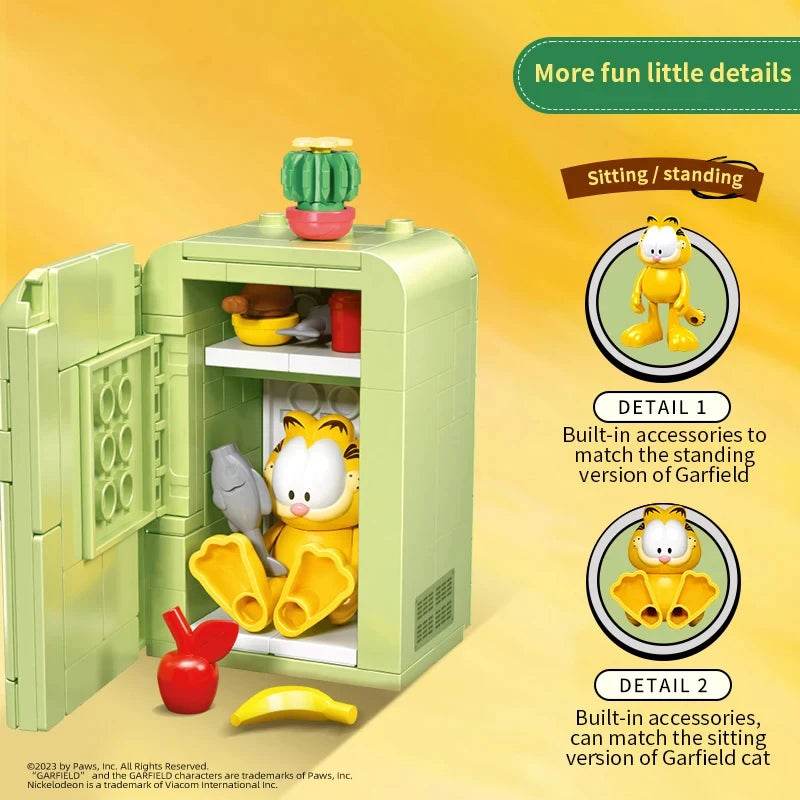 Garfield Life Theme Building Blocks Anime Figure Set For Kids - ToylandEU
