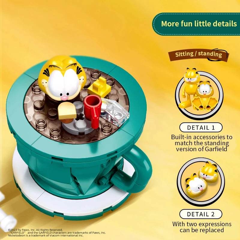 Garfield Life Theme Building Blocks Anime Figure Set For Kids - ToylandEU