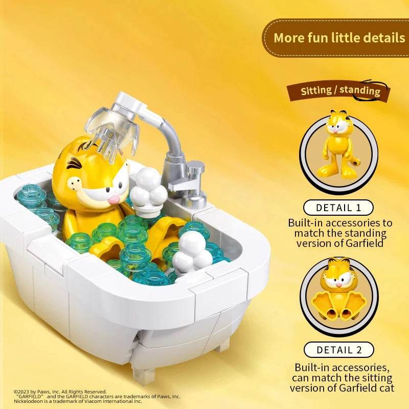 Garfield Life Theme Building Blocks Anime Figure Set For Kids - ToylandEU