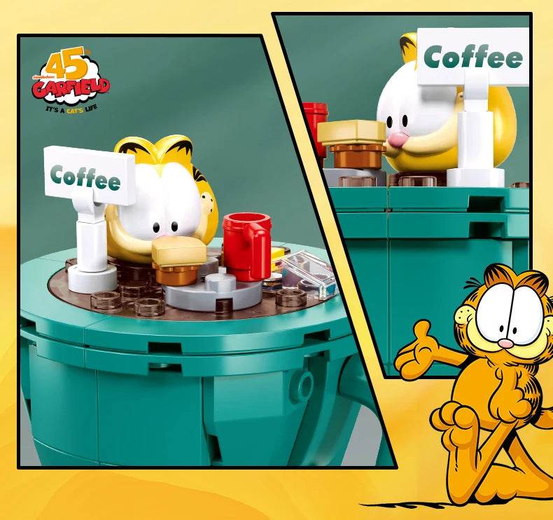 Garfield Life Theme Building Blocks Anime Figure Set For Kids - ToylandEU
