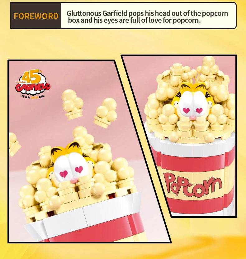 Garfield Life Theme Building Blocks Anime Figure Set For Kids - ToylandEU