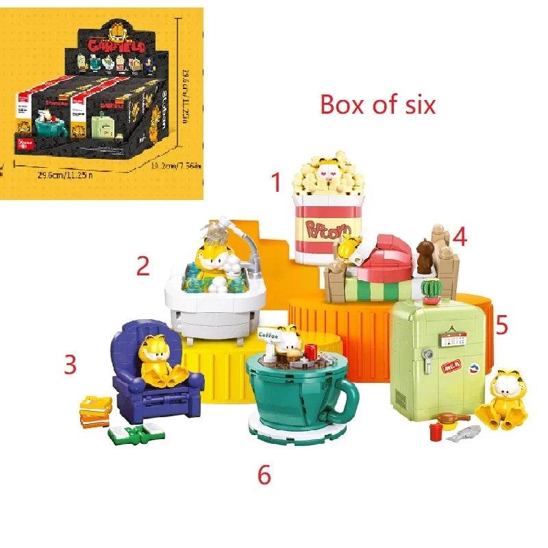 Garfield Life Theme Building Blocks Anime Figure Set For Kids - ToylandEU