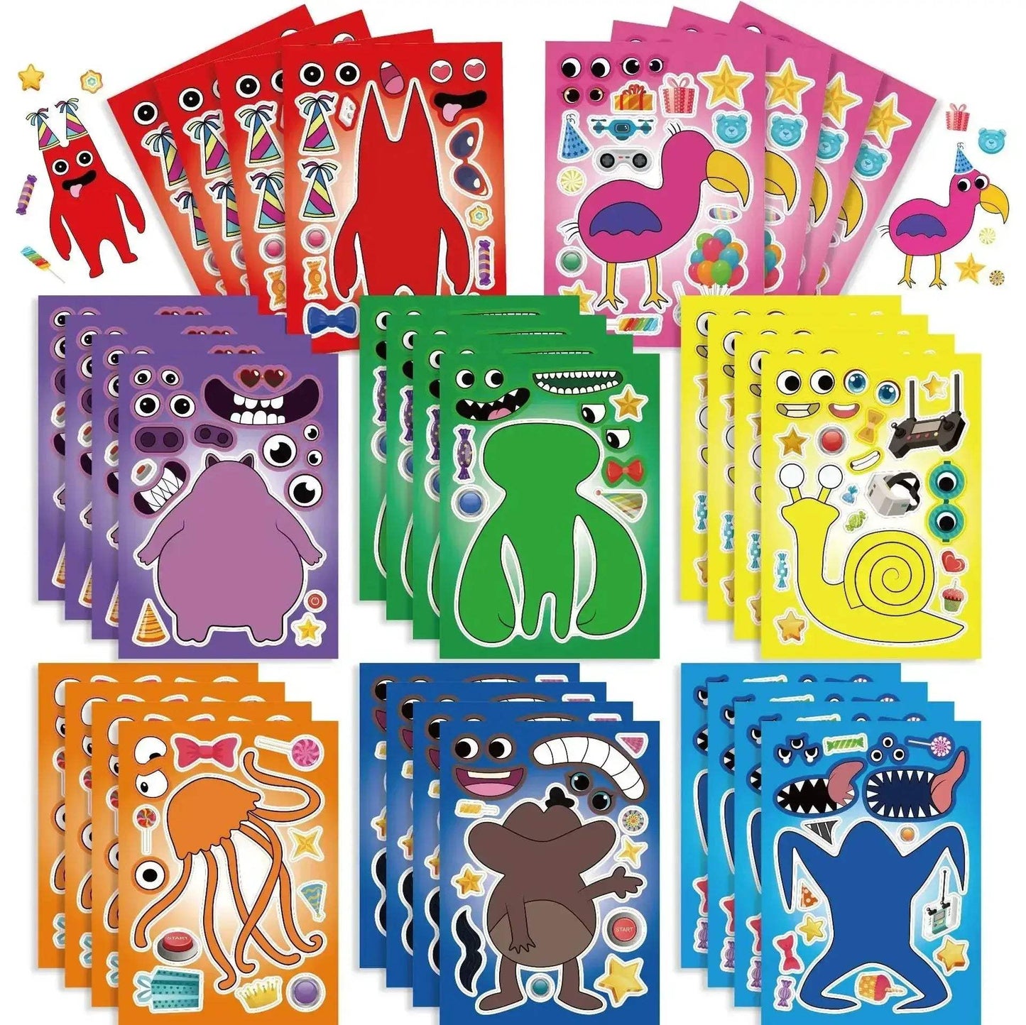 Garten Of Banban DIY Puzzle Stickers Kids Make Face Fun - ToylandEU
