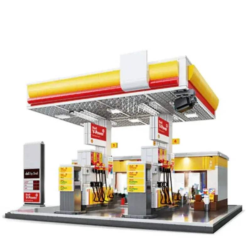 Gas Station Lego Compatible Building Blocks 1309 Piece Set - ToylandEU