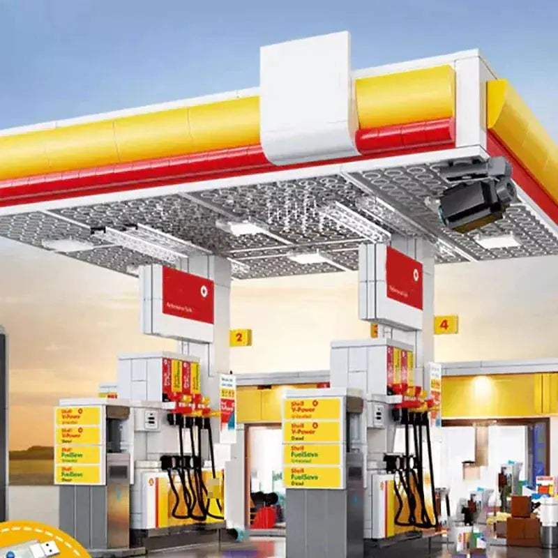 Gas Station Lego Compatible Building Blocks 1309 Piece Set - ToylandEU