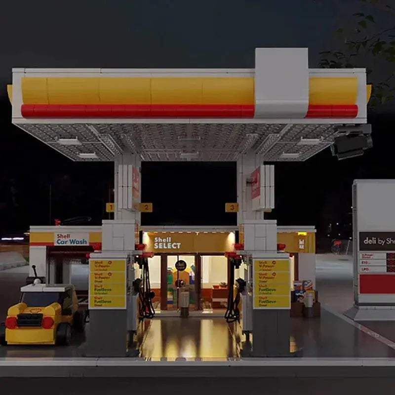 Gas Station Lego Compatible Building Blocks 1309 Piece Set - ToylandEU