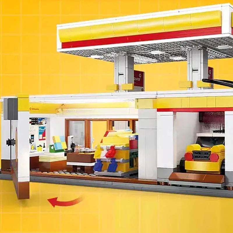 Gas Station Lego Compatible Building Blocks 1309 Piece Set - ToylandEU