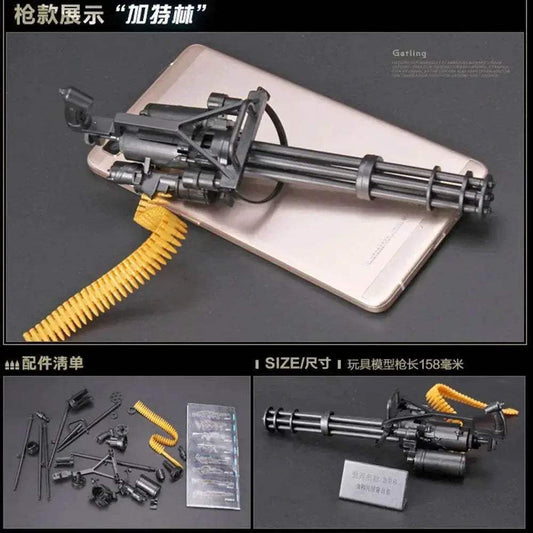  Gatling 4D Assembly Toy Gun 1:6 M134 Minigun Toy Gun -  ToylandEU™