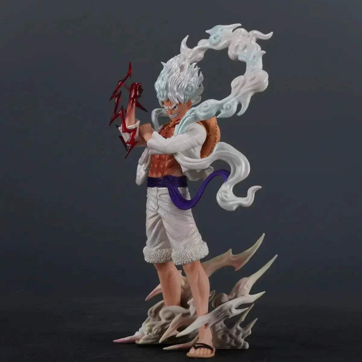 Gear 5 Monkey D. Luffy Anime Figure, One Piece Figure Nika Luffy Action Figurine PVC Statue 25 CM - ToylandEU