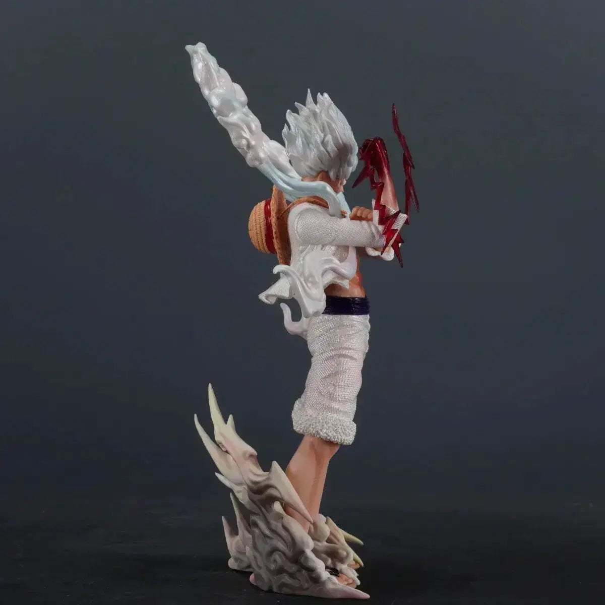 Gear 5 Monkey D. Luffy Anime Figure, One Piece Figure Nika Luffy Action Figurine PVC Statue 25 CM - ToylandEU