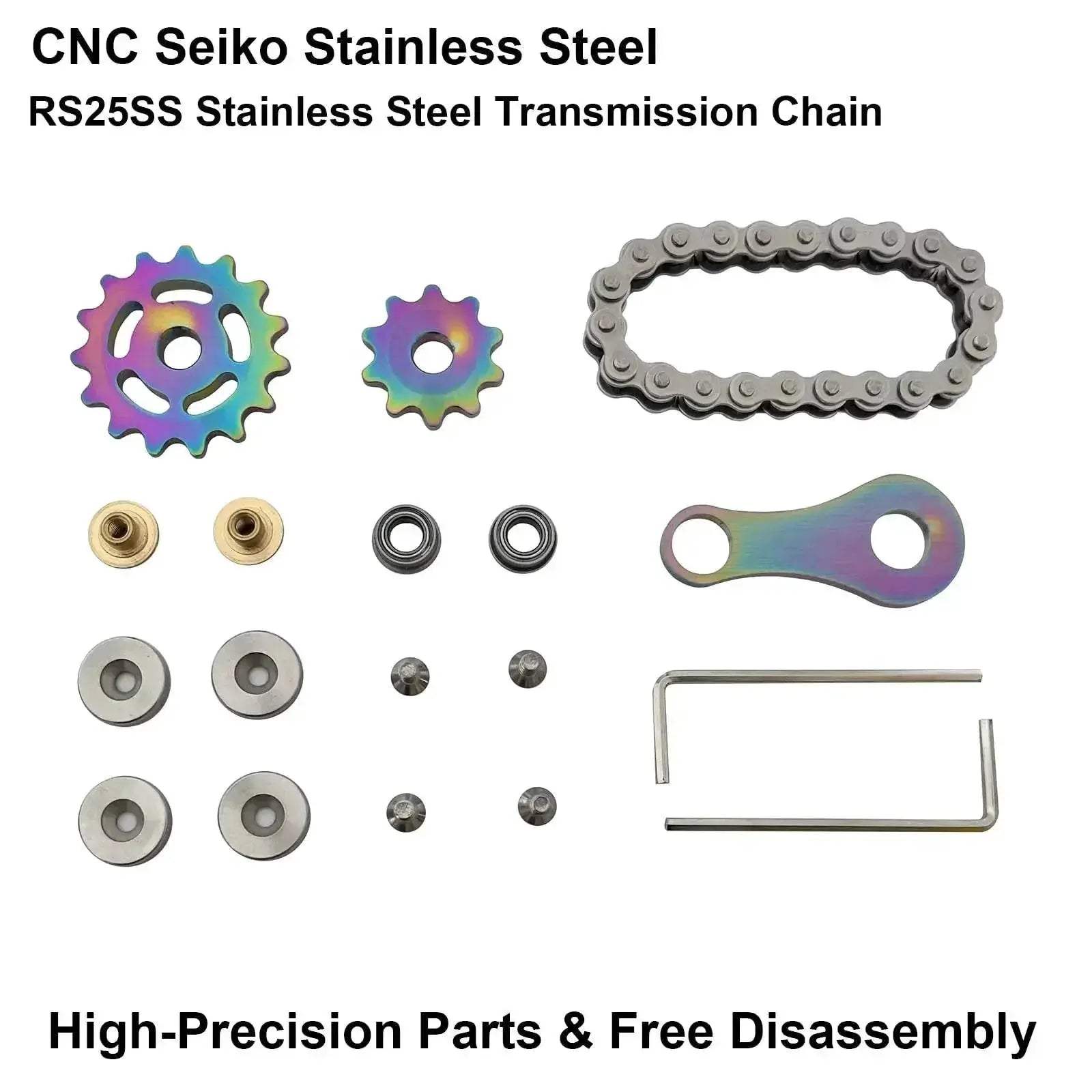 Gear Chain Gyro Fingertip Toy Metal Sprockets Spinner - ToylandEU