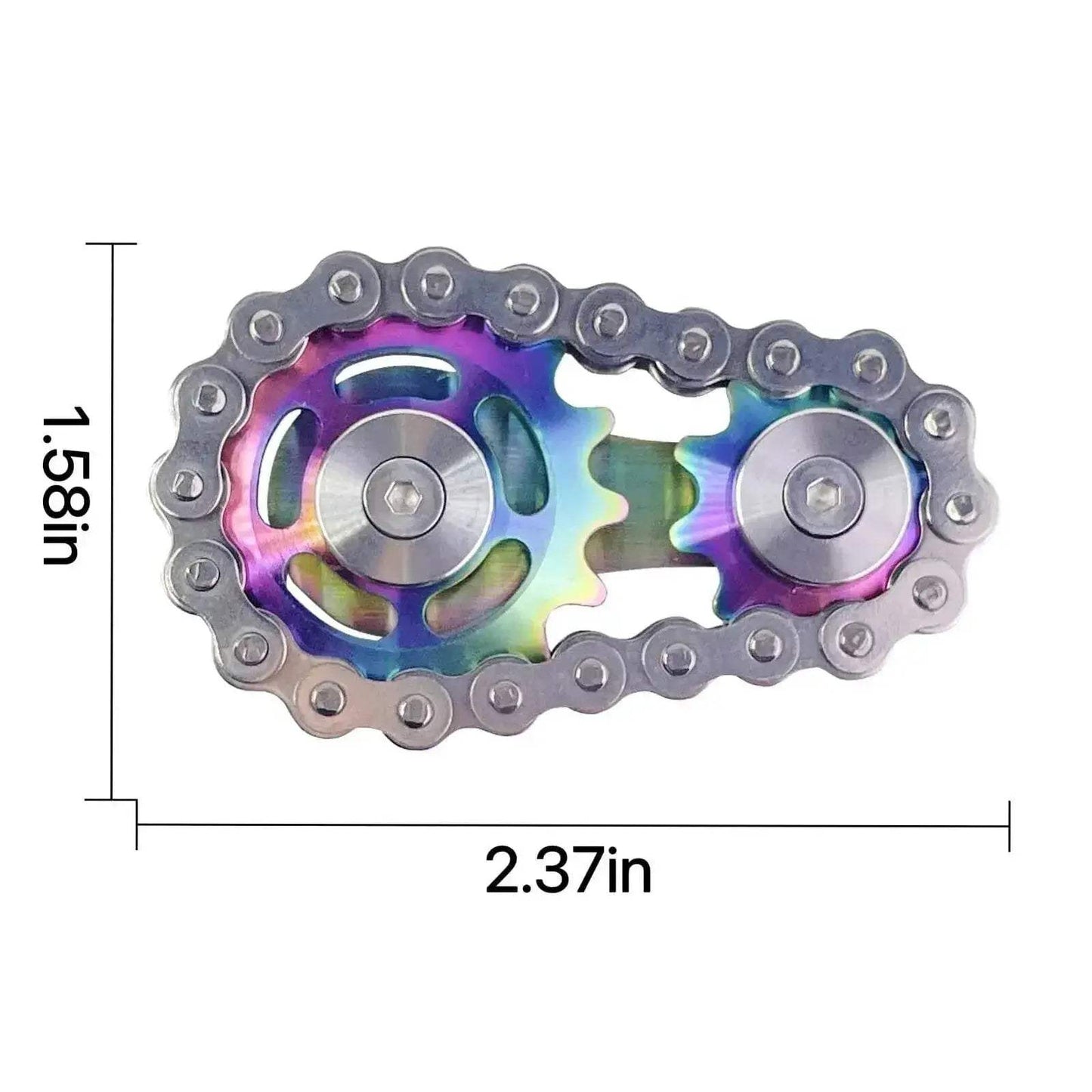 Gear Chain Gyro Fingertip Toy Metal Sprockets Spinner - ToylandEU
